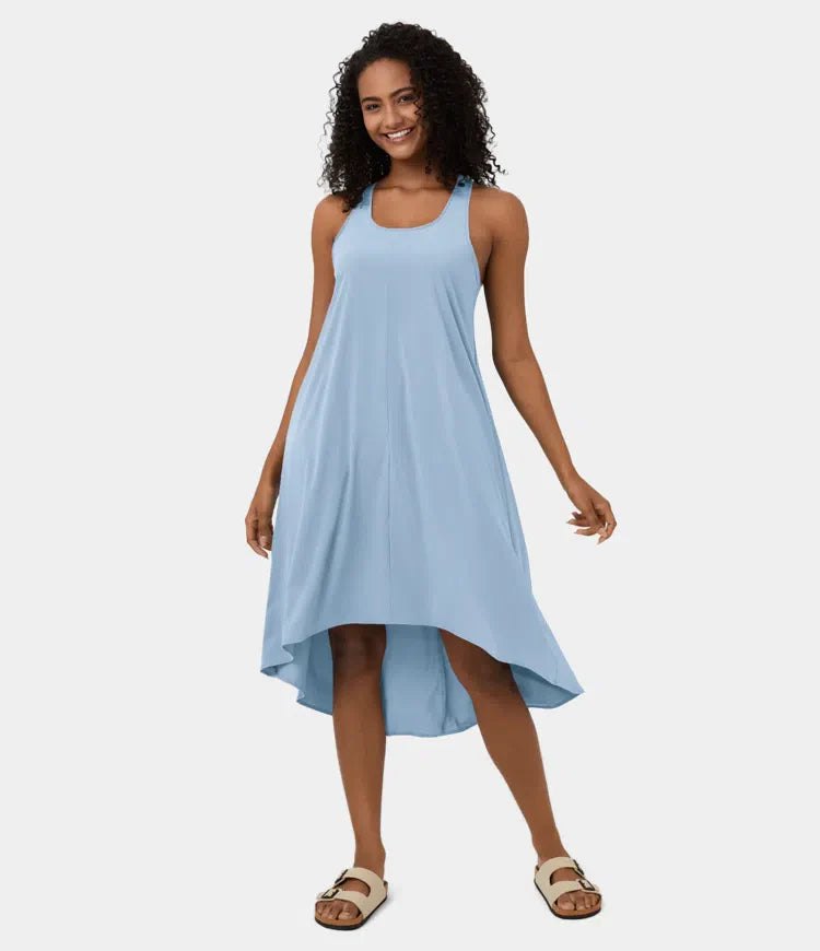 Breezeful™ | Rugloze Jurk met Zijzak