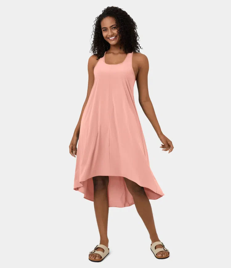 Breezeful™ | Rugloze Jurk met Zijzak