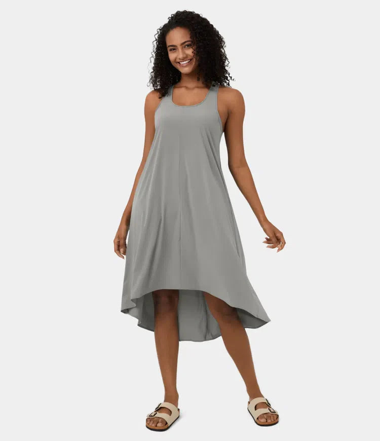 Breezeful™ | Rugloze Jurk met Zijzak