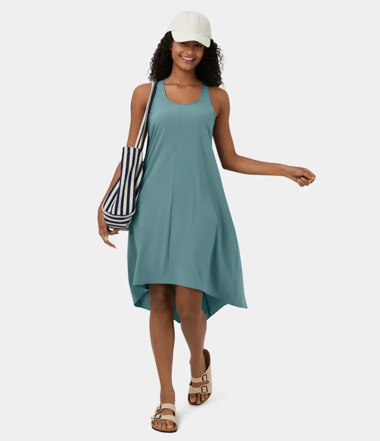 Breezeful™ | Rugloze Jurk met Zijzak