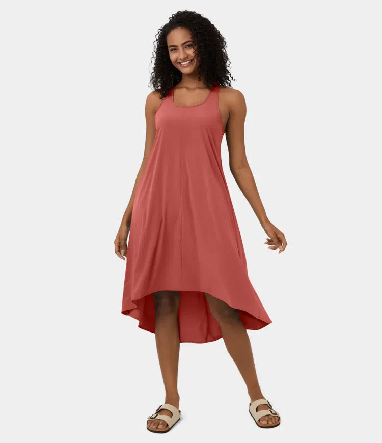 Breezeful™ | Rugloze Jurk met Zijzak