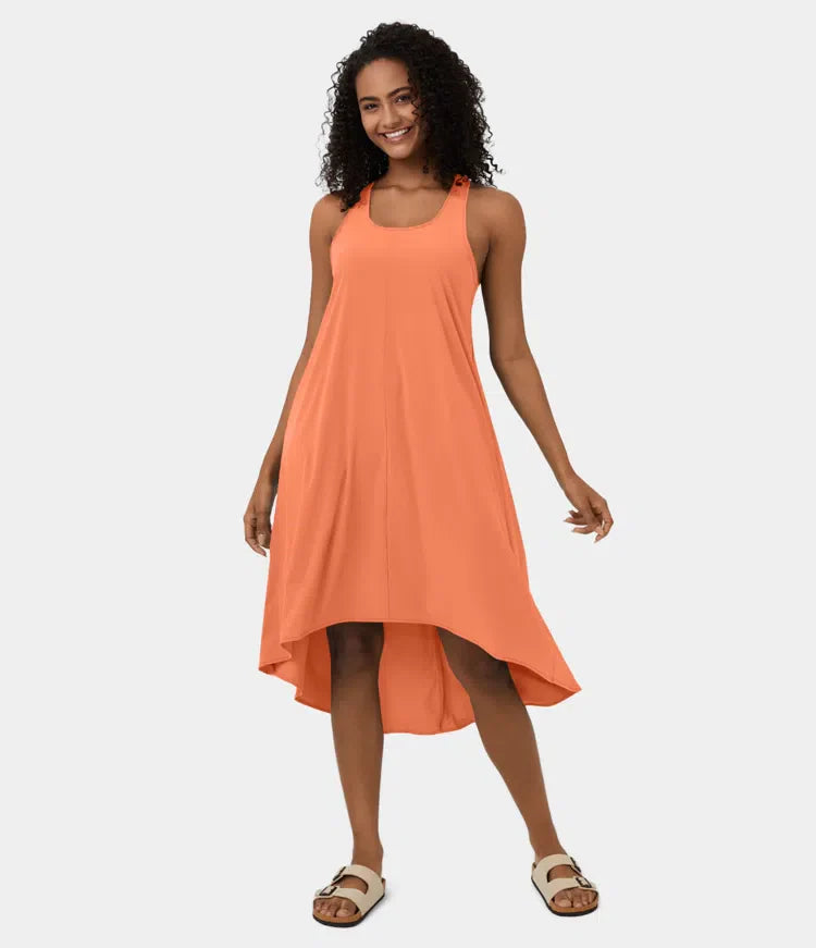 Breezeful™ | Rugloze Jurk met Zijzak