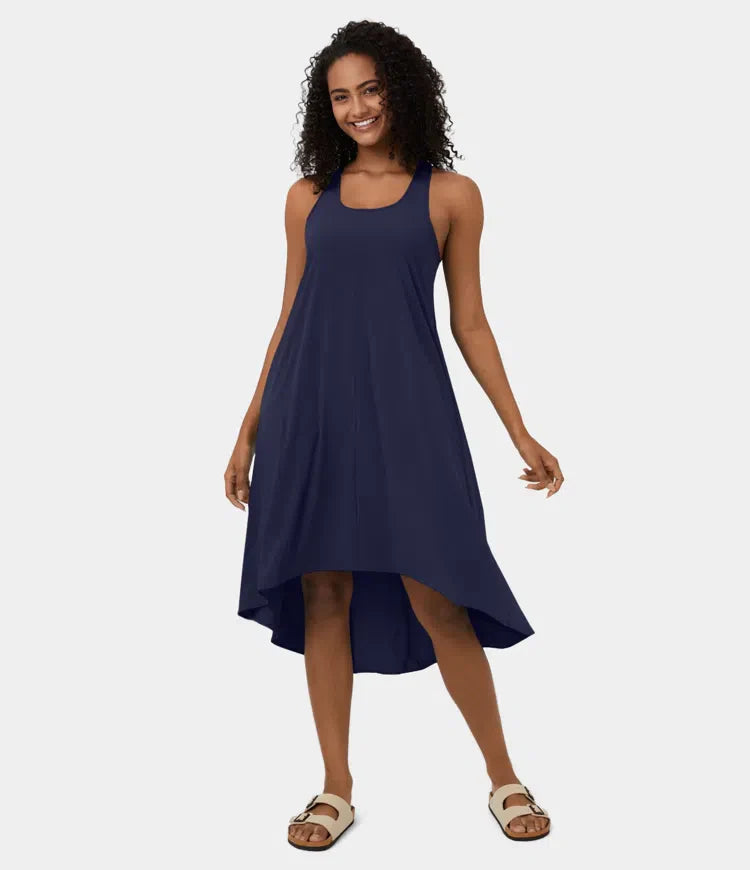 Breezeful™ | Rugloze Jurk met Zijzak